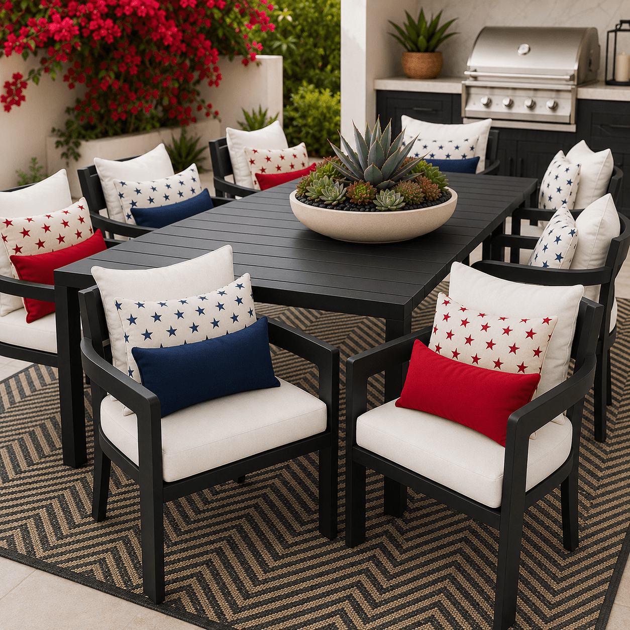 Red White & Blue Summer Patriotic Patio - Image 3